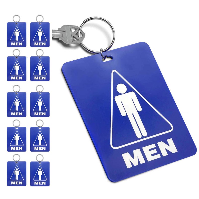 Lucky Line 53100 Men's Restroom Tag, Royal Blue, 10 Count (Pack of 1) - Image 1